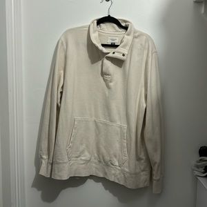 Button up crewneck